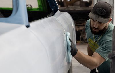 67 Chevelle paintbooth cleaning