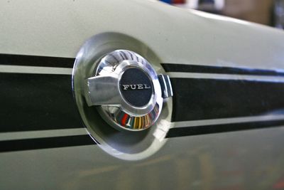 ’69 Barracuda Formula S rear gas cap detail